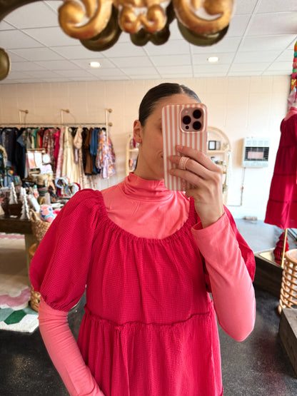 Taffy Pink Turtleneck