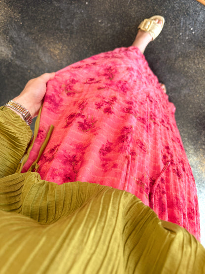 Pink Peony Skirt