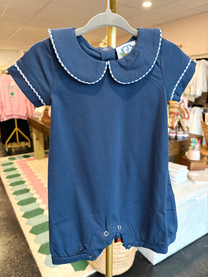 Navy Toile Bubble