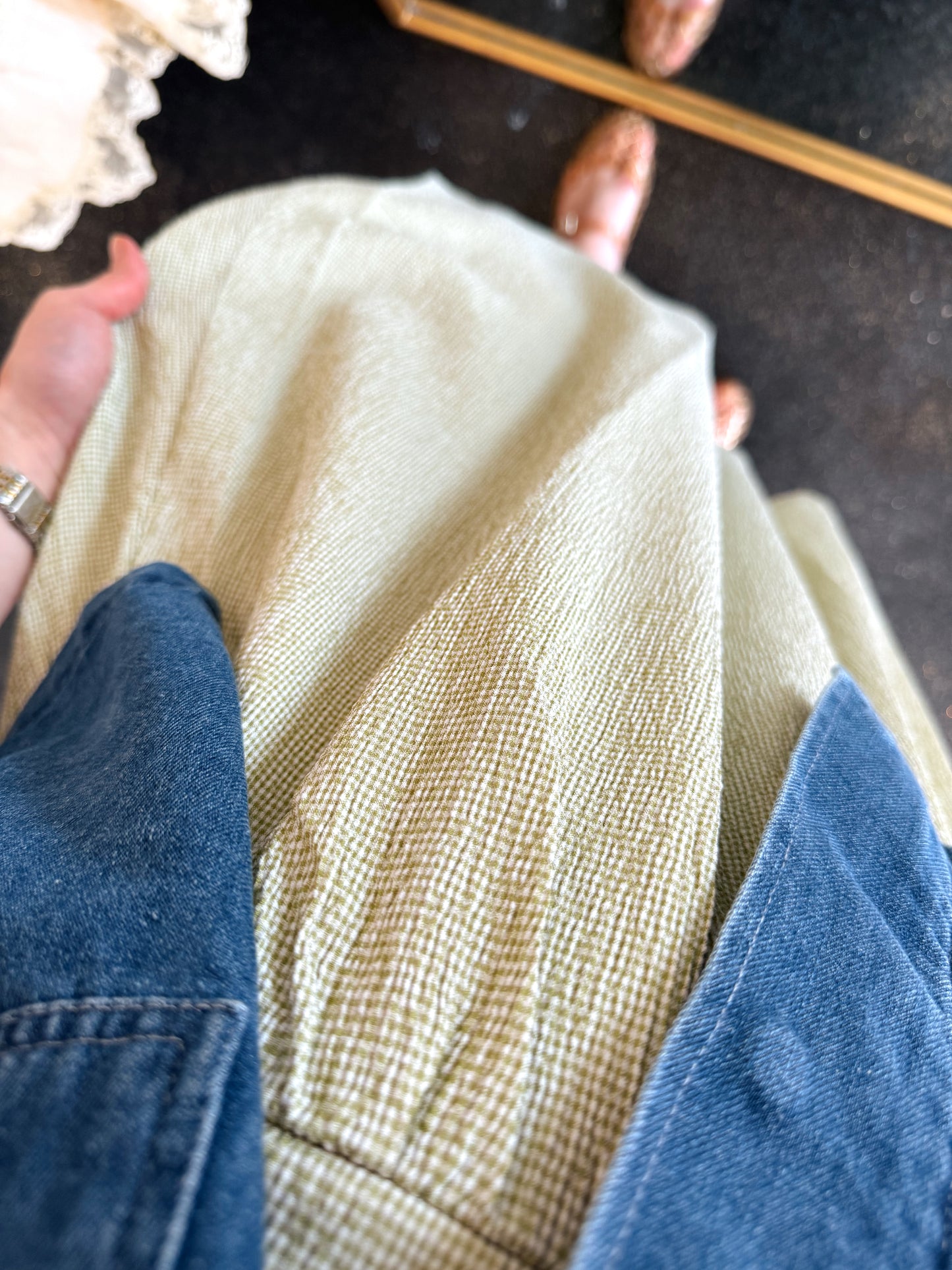 Subtle Gingham Skirt