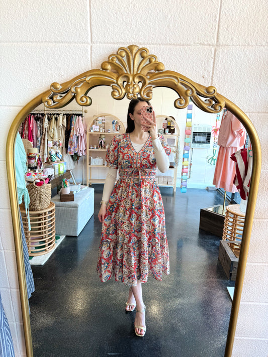 Spring Paisley Dress