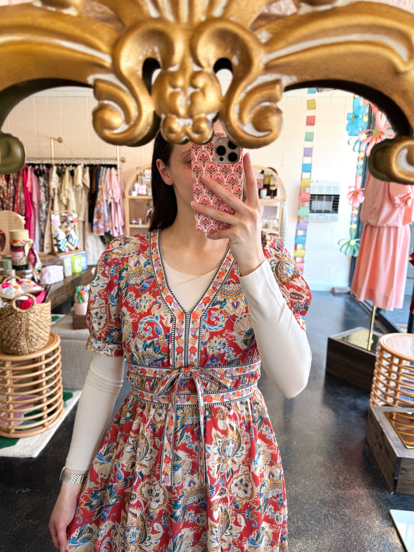 Spring Paisley Dress