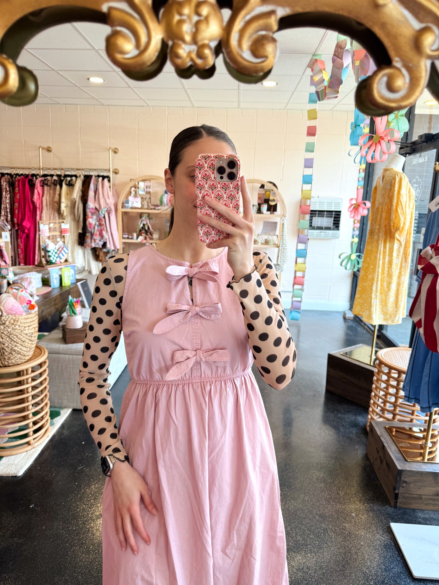 Dusty Rose Tie Dress