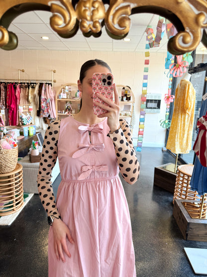 Dusty Rose Tie Dress