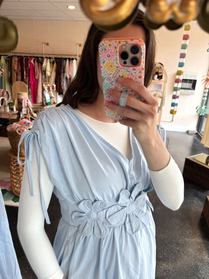 Floral Waist Applique Dress