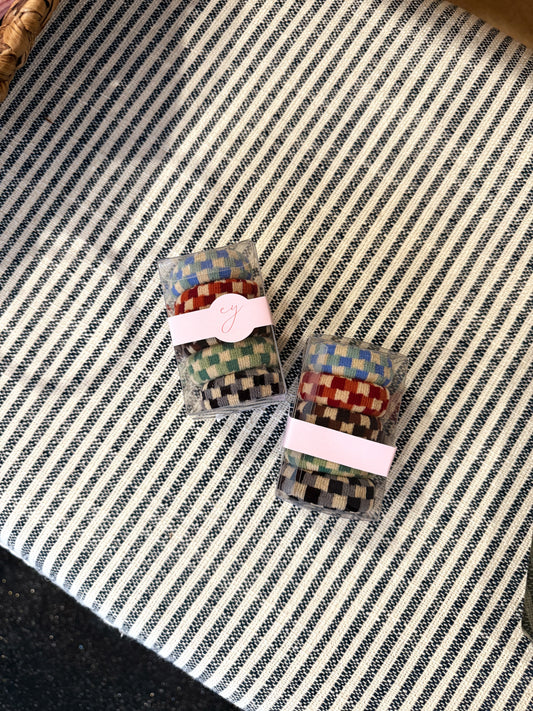 Checkered Hair Ties