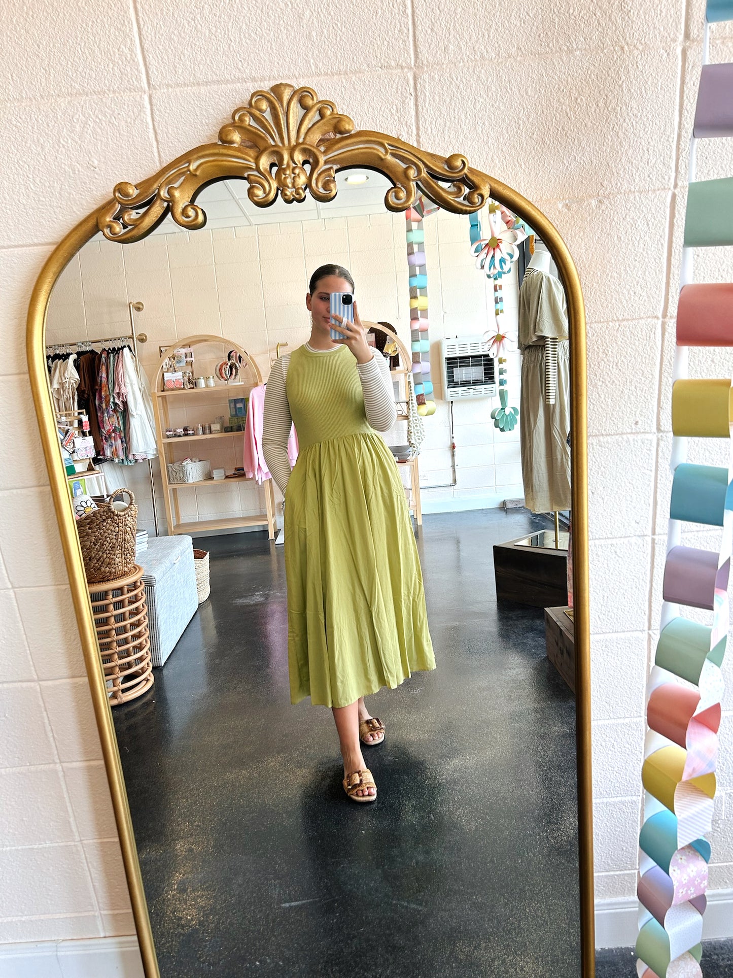 Mixed Panel Dress