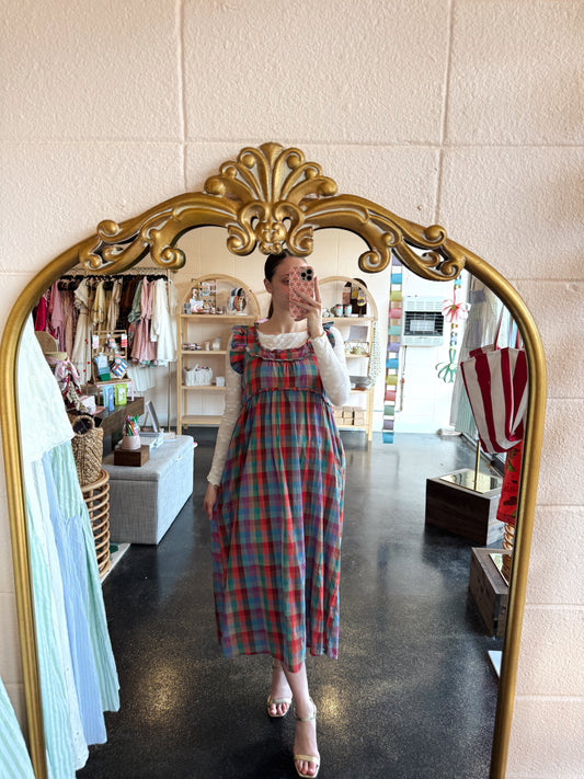 Multi Plaid Dress