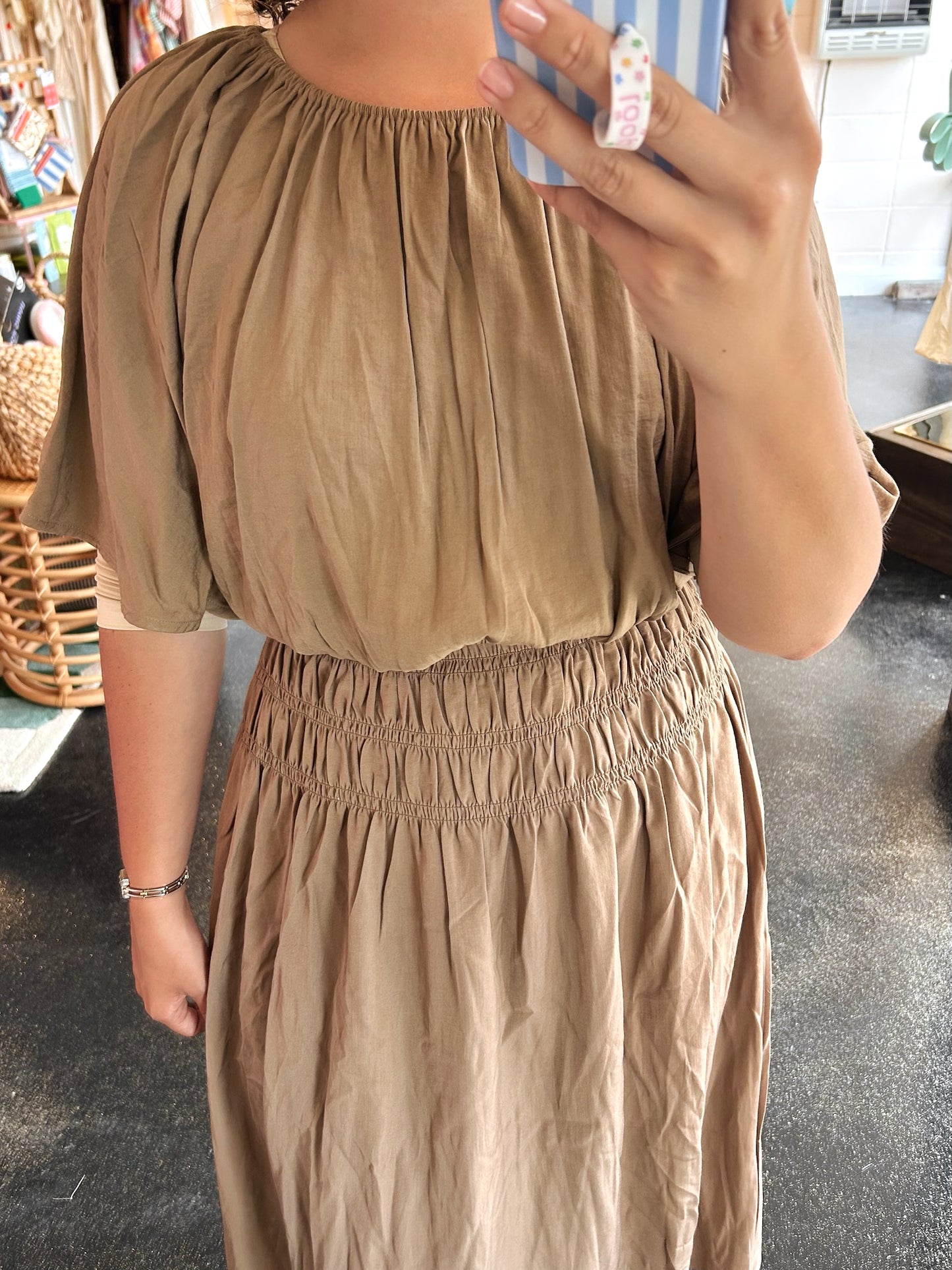 Crinkle Set Skirt