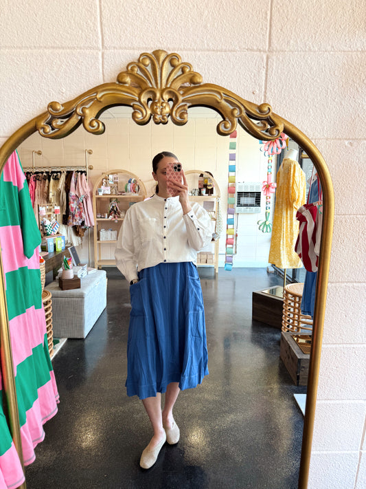 Royal Blue Jumper Dress