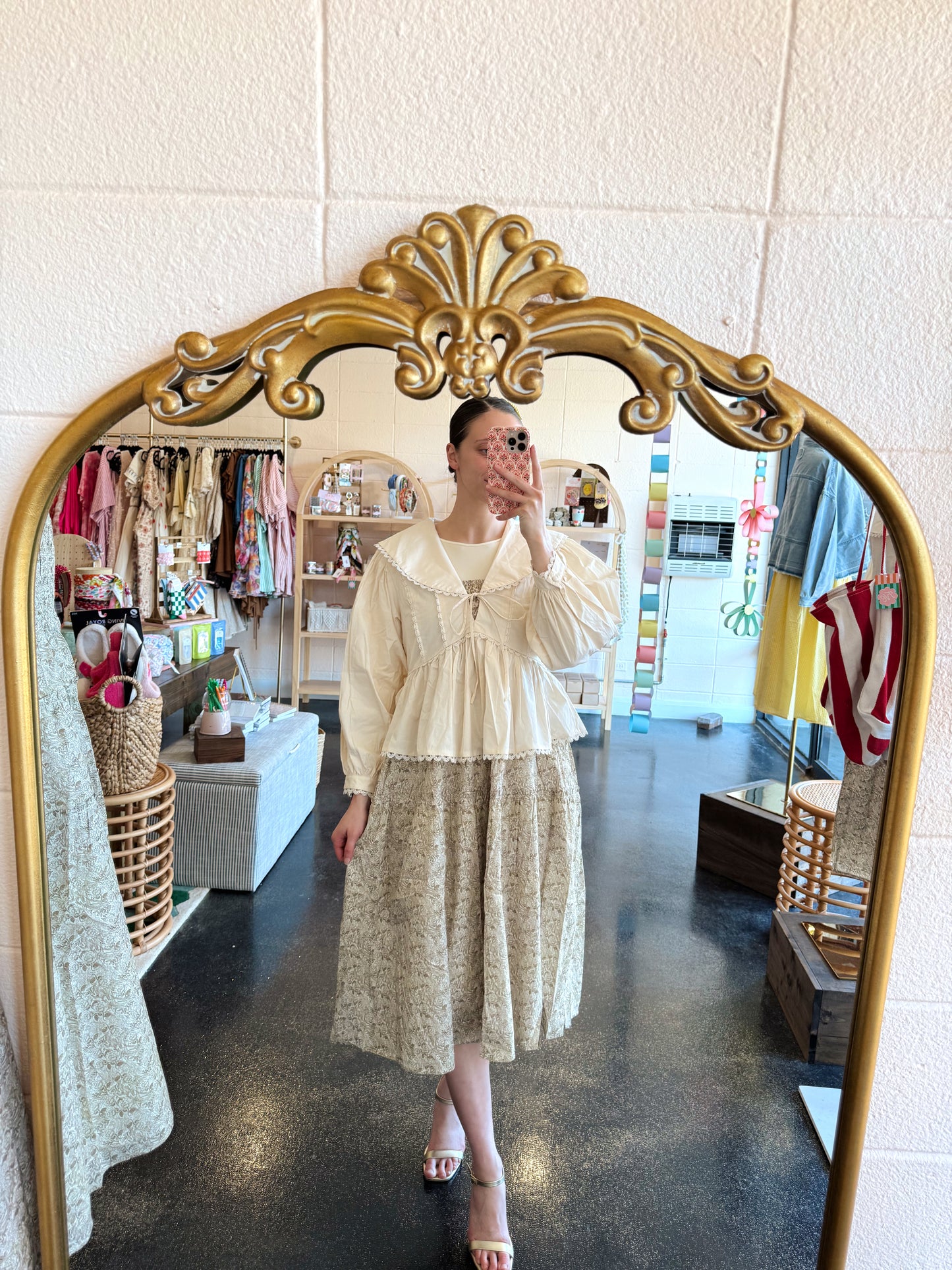 Toile Print Dress