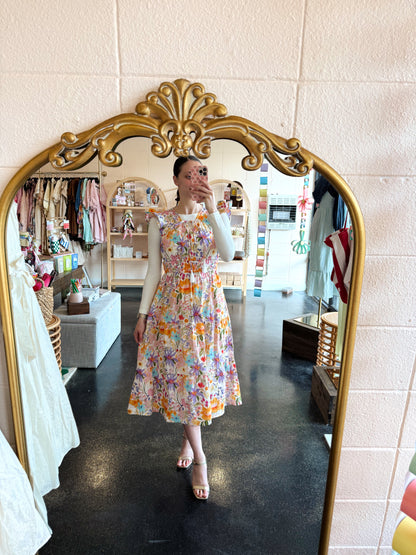 Botanical Print Dress
