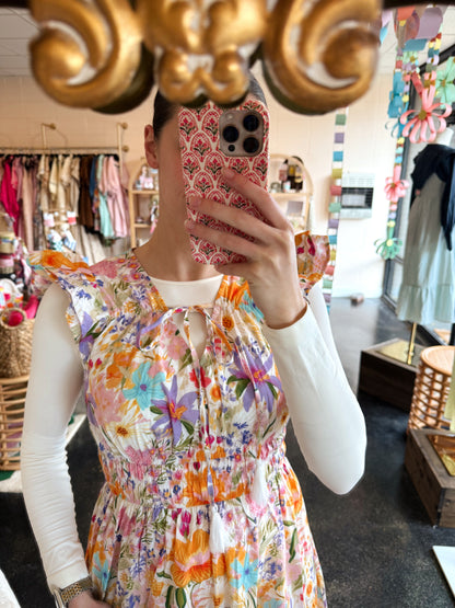 Botanical Print Dress