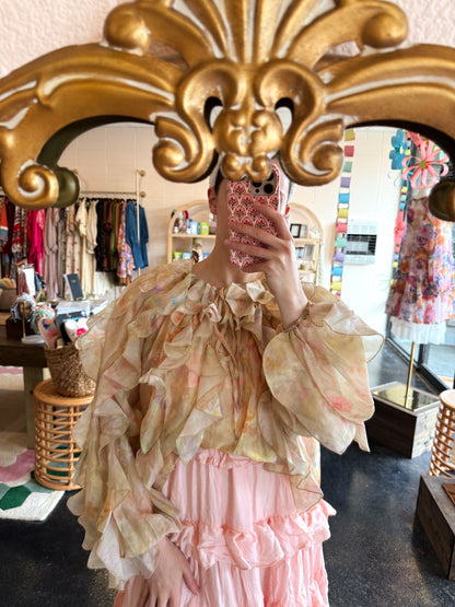 Floral Ruffled Blouse