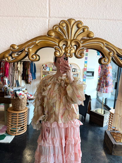 Floral Ruffled Blouse