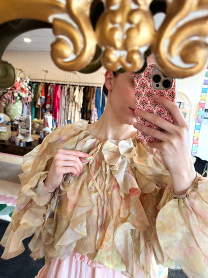 Floral Ruffled Blouse