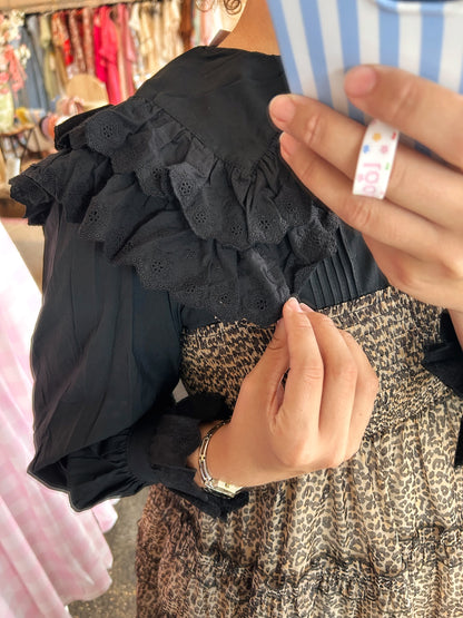 Black Collar Top
