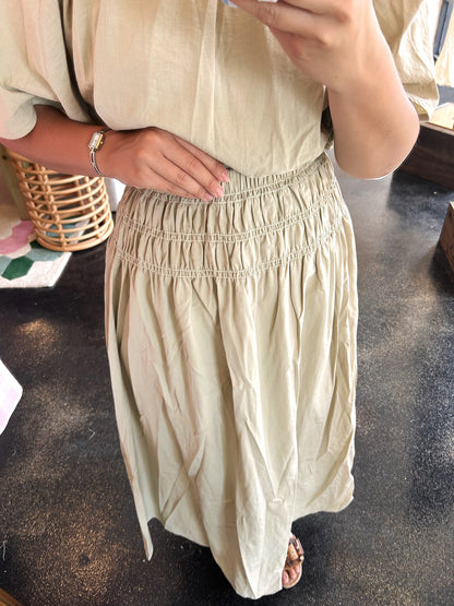 Crinkle Set Skirt