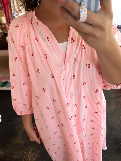 Cherry Stripe Dress