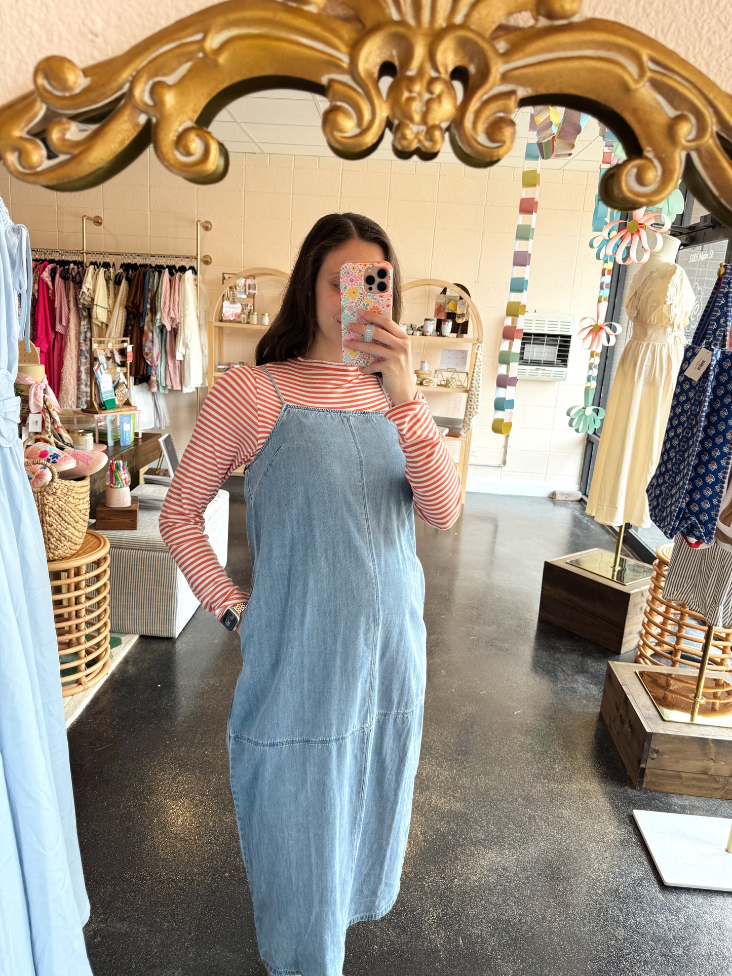 Denim Barrel Dress