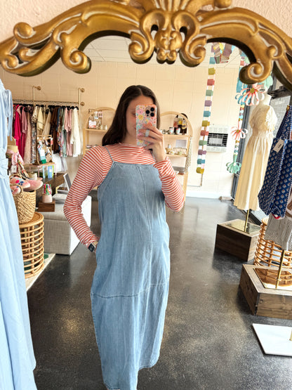 Denim Barrel Dress