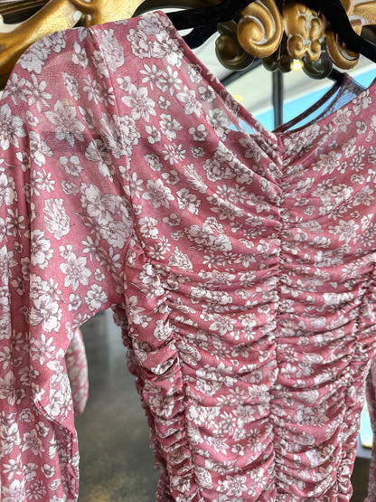 Mesh Print Top