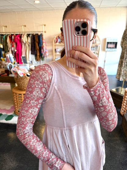 Mesh Print Top