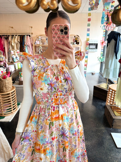 Botanical Print Dress
