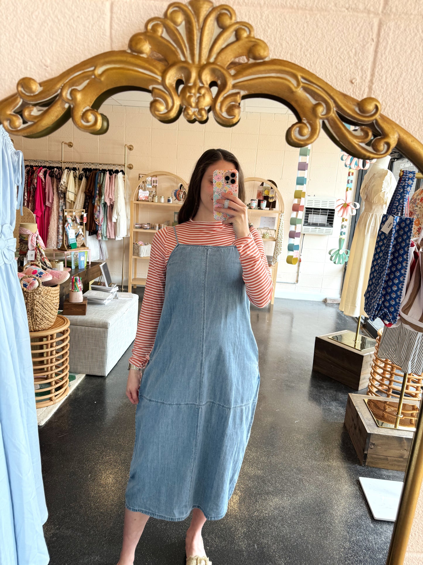 Denim Barrel Dress