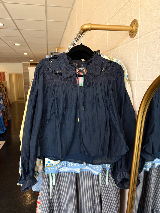 Navy Blouse