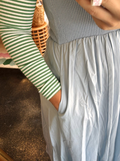 Mixed Panel Dress