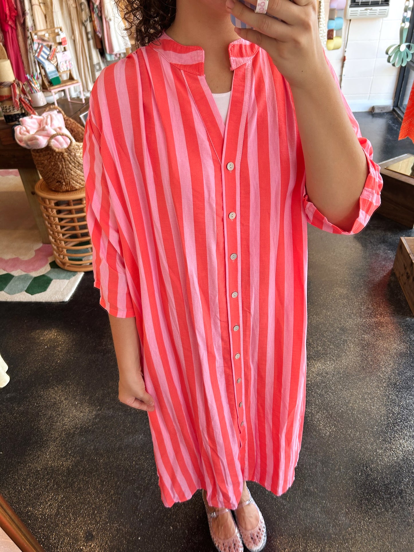 Pink Stripe Dress