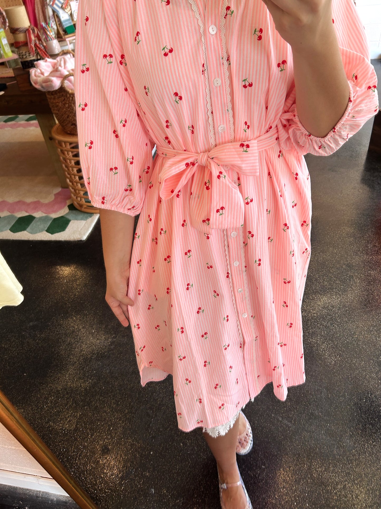 Cherry Stripe Dress