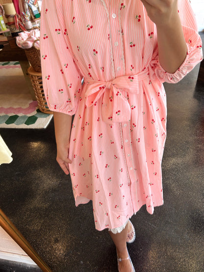 Cherry Stripe Dress