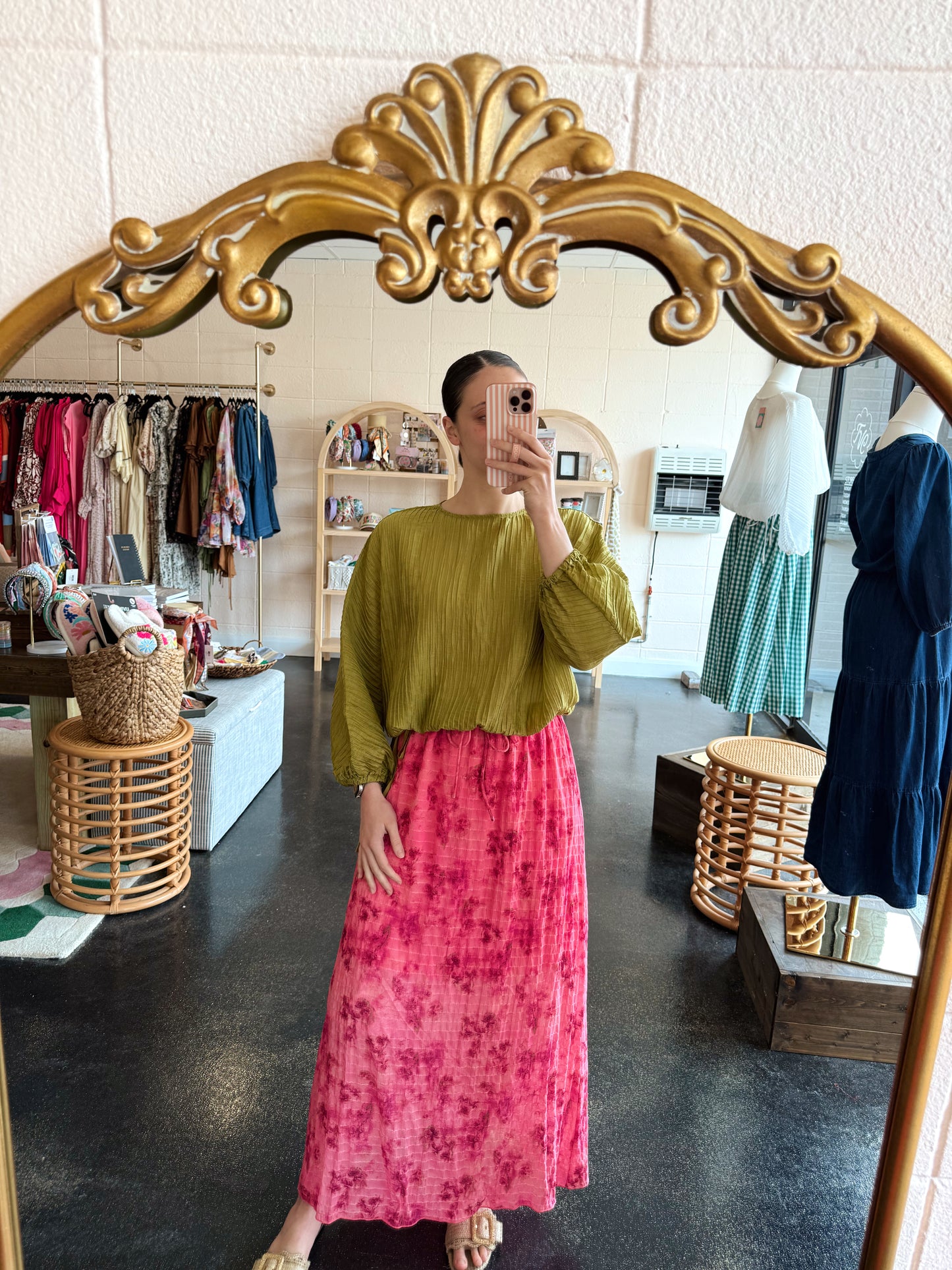 Pink Peony Skirt