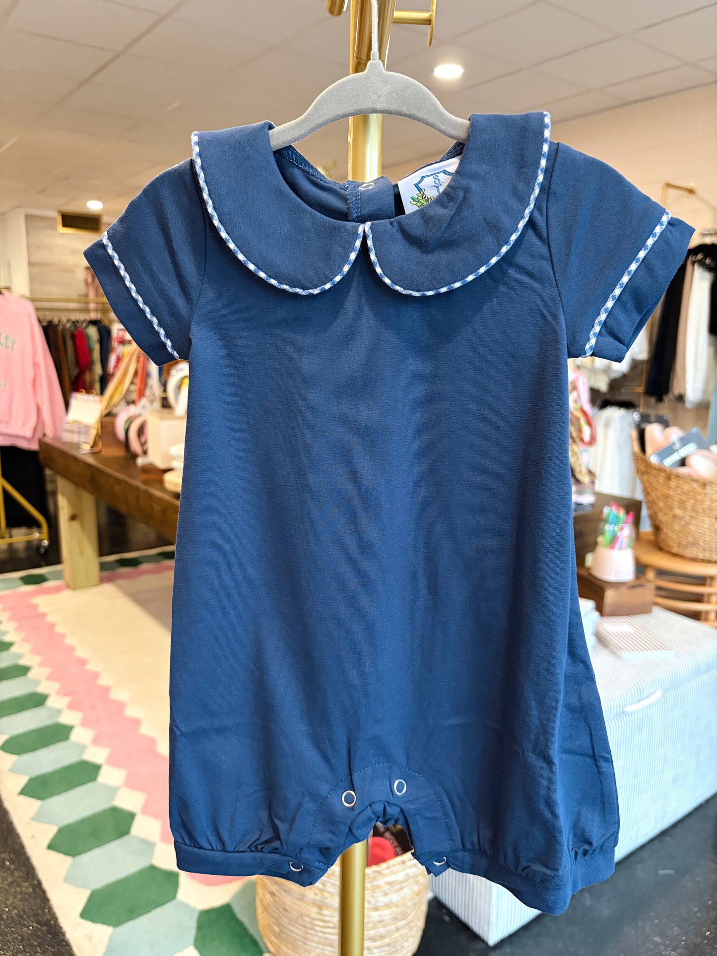 Navy Toile Bubble