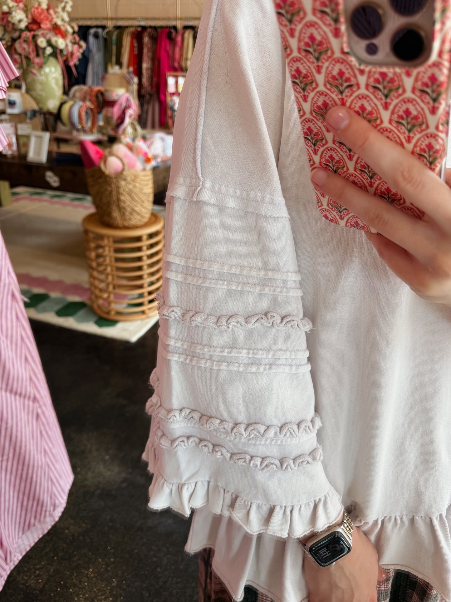 Lavender Cream Top