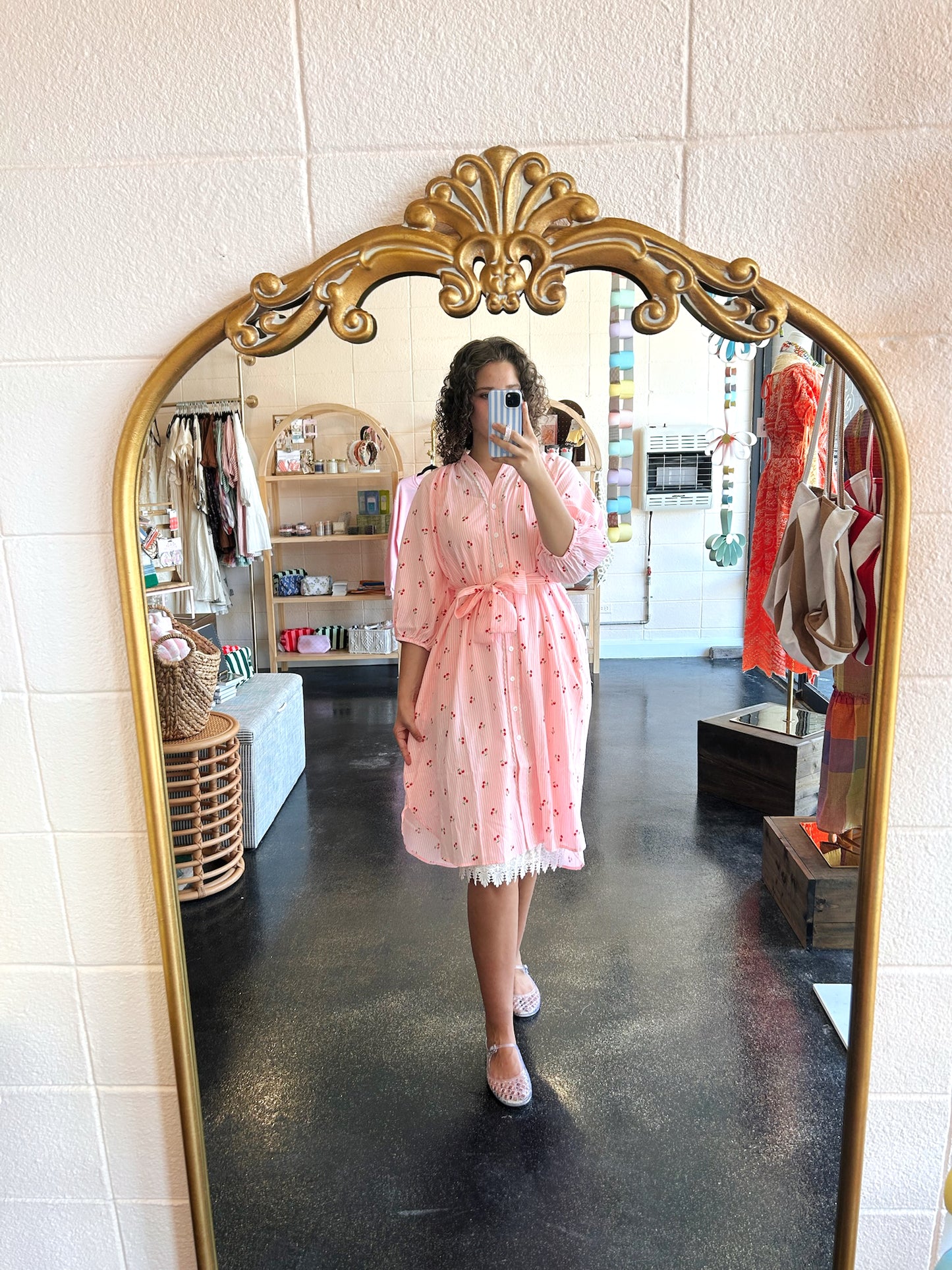 Cherry Stripe Dress
