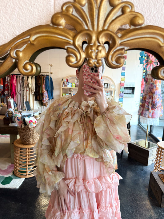 Floral Ruffled Blouse