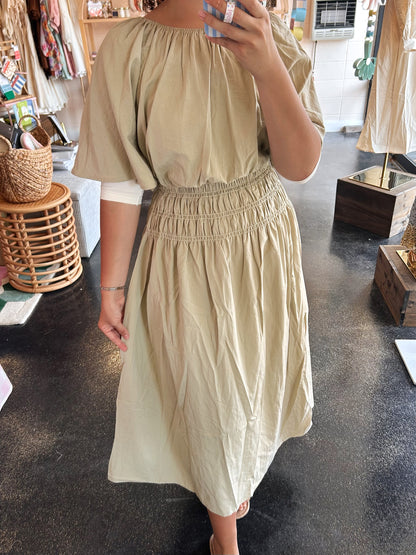 Crinkle Set Skirt