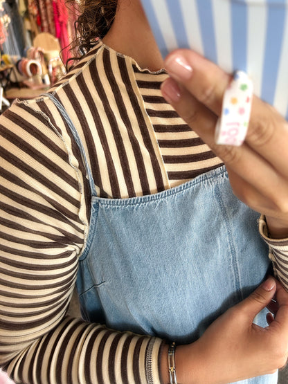 Asymmetrical Stripe Undershirt