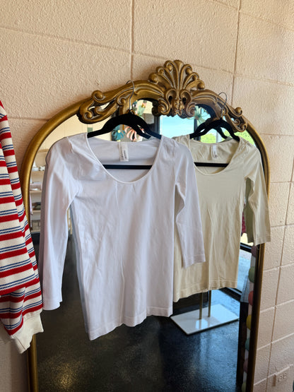 NikiBiki 3/4 Sleeve Scoop Neck
