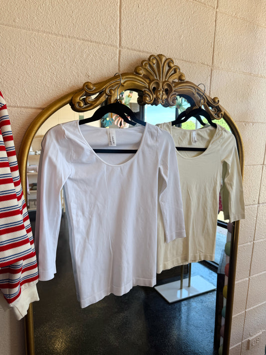NikiBiki 3/4 Sleeve Scoop Neck