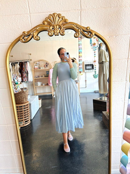 Mixed Panel Dress