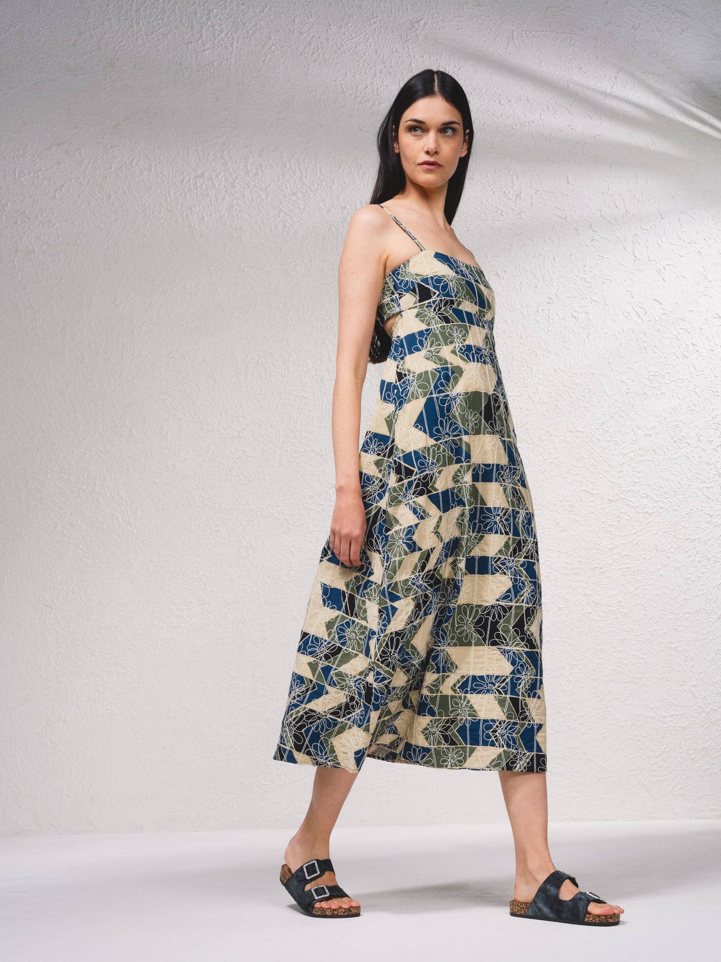 Floral Block Dress - XLARGE