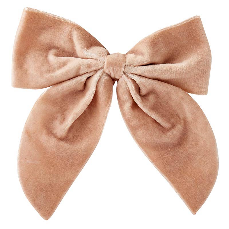 Velvet Bow Napkin Ties - Blush - Set of 4