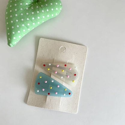 Polka Dot Hair Clips
