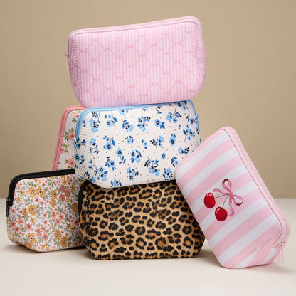 Pink Bow Stripe Bag
