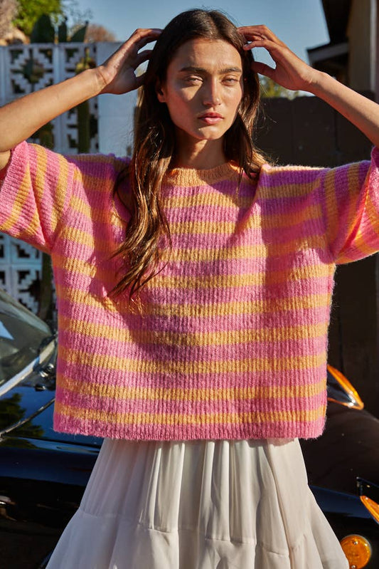 Orange and Pink Sweater