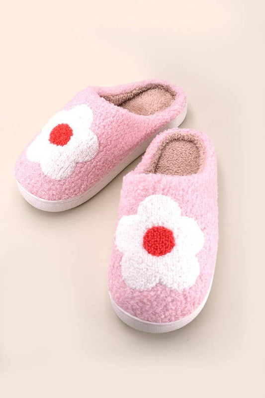 Pink Daisy Slippers